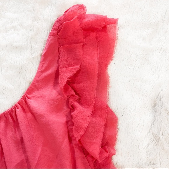 Aritzia Wilfred Salmon Silk Blouse - Picture 2 of 5